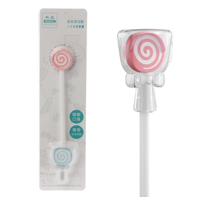 Lollipop Style Baby Tongue Scraper